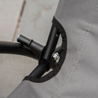 Folding Reclining Camping Chair with Removable Cushion, Metal and Fabric, Grey