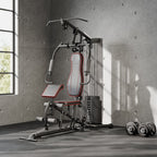 45kg Steel Weight Station for Home Workout, 170x104x205cm, Black