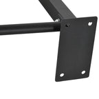 Multifunctional Wall-Mounted Steel Pull-Up Bar, 94x51x18cm, Black