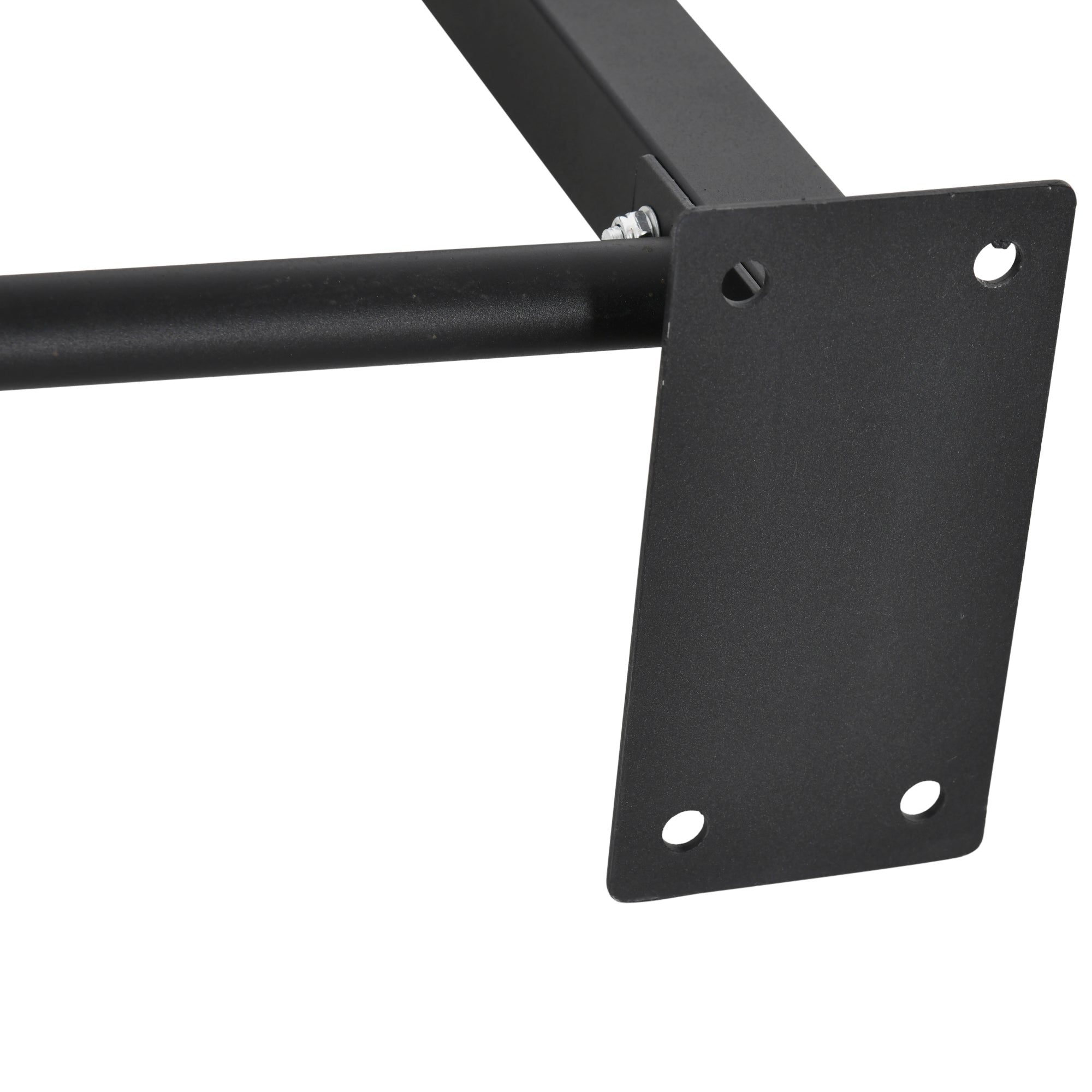 Multifunctional Wall-Mounted Steel Pull-Up Bar, 94x51x18cm, Black
