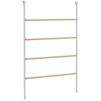PawHut 4-Tier Chicken Perch for 4-6 Chickens Made of Wood and Galvanized Steel, Wood Color