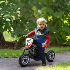 Honda CRF450RL Licensed 3-Wheeled Electric Dirt Bike for Kids with Horn, 71x40.5x43.5 cm, Grey