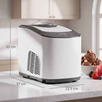 Ice Cream Maker with Built-in Compressor 1.5L, Soft and Hard Modes, Auto-Keep Cold Function, White