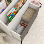 Children's Bookcase for 3-8 Years Old, 3 Shelves with Lower Drawer, MDF, 62.5x30x70 cm, Grey