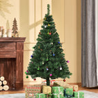 150cm Christmas Tree with 420 Fireproof PVC Branches, Christmas Tree with Decorations and Thick Branches, Green