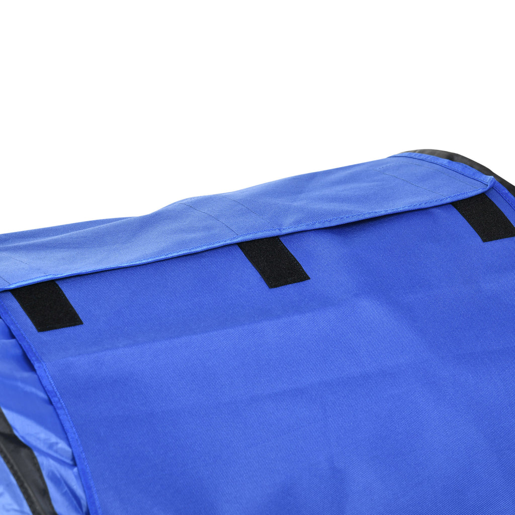 Pawhut Set Agility Dog 7 pieces with whistle and transport bag, plastic and ABS, 89x69x99 cm, blue orange white - Borgè