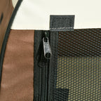 Foldable Oxford Pet Carrier with Removable Washable Cushion and Carry Bag, 70x51x59cm, Brown