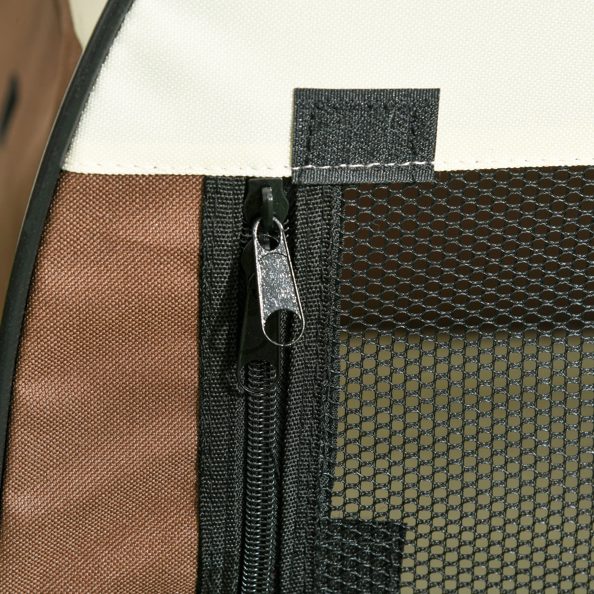 Foldable Oxford Pet Carrier with Removable Washable Cushion and Carry Bag, 70x51x59cm, Brown