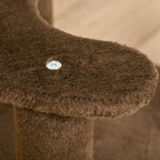 3-Tier Cat Scratching Tree with Plush Bed and Sisal Poles, Ø40x65 cm, Brown