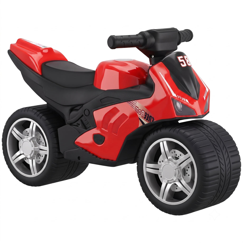 AIYAPLAY Balance Bike Without Pedals with Music for Children 18-36 Months, Red