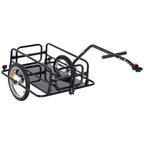 Folding Bike Trailer, 36kg Load Capacity, 156x72x82cm