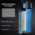 Hanging Punching Bag Set with Gloves, 3-Layer Punching Bag with Carry Bag, Blue