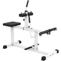 SPORTNOW Adjustable Seated Calf Machine, for Leg, Calf, Waist and Arm Training, Home Gym, White
