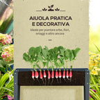 Outsunny Outdoor Fioriera Metal raised with 3 drainage holes, 100x30x80 cm, gray - Borgè