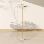 Modern Floor Lamp with Dimmable Light with Foot Switch and 3 Brightness, Gold
