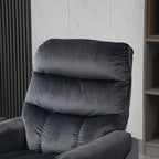 Reclining Relax Chair, 135 ° Massage and Lift with Remote Control, 79x97x103cm, Grey - Borgè
