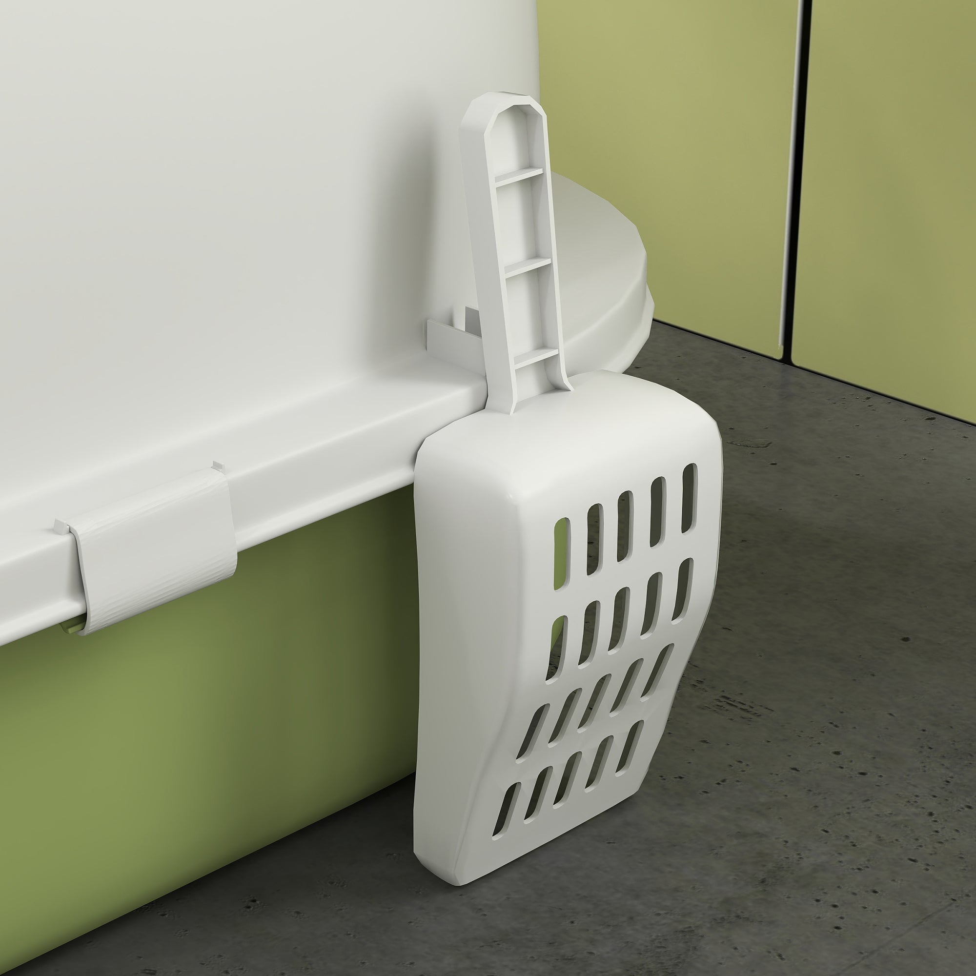 Closed Cat Litter Box with Removable Tray, Scoop and Activated Carbon Filter, Multicolor