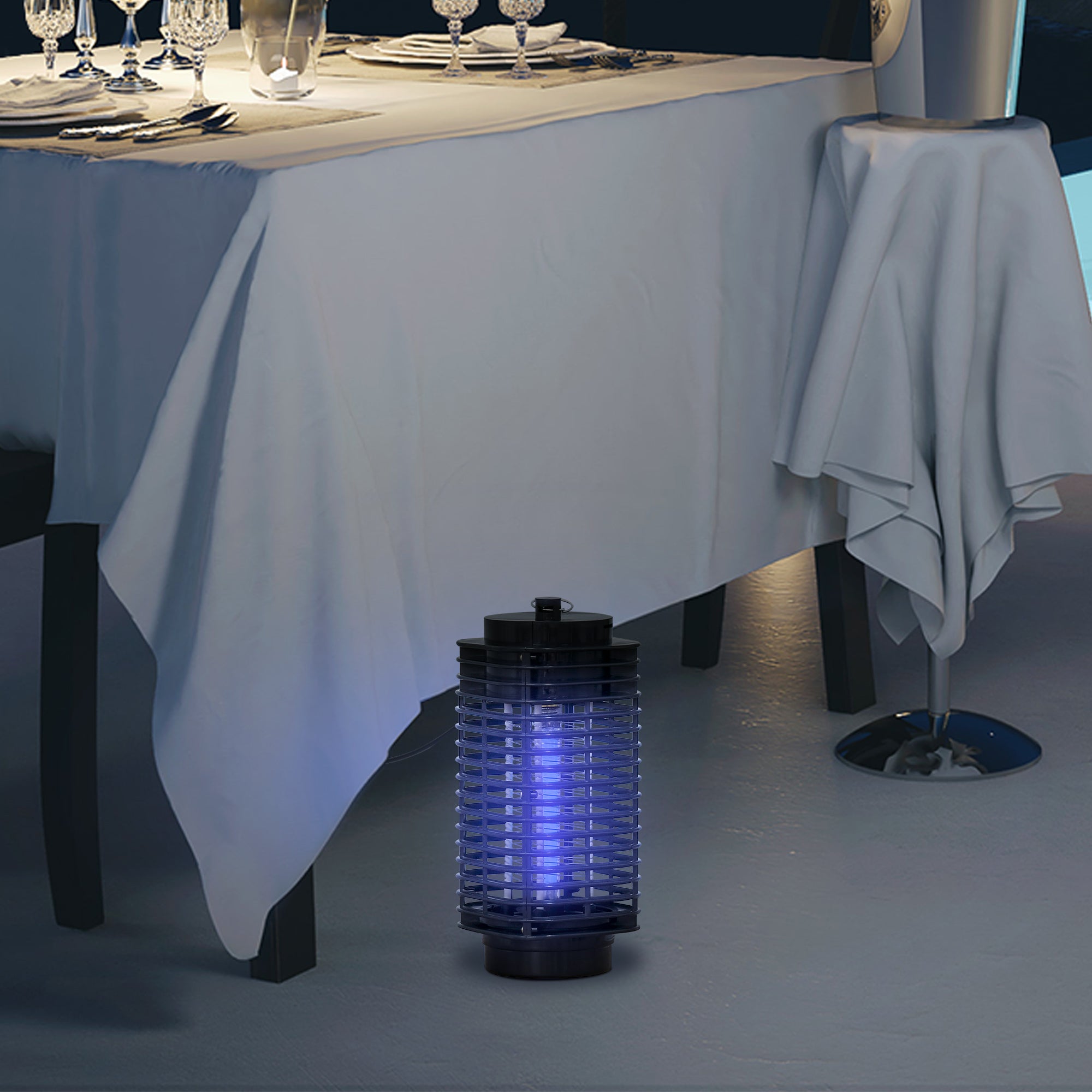 Mosquito Killer Lamp with UV Light for Indoor and Outdoor Use, 11x11x26 cm, Black