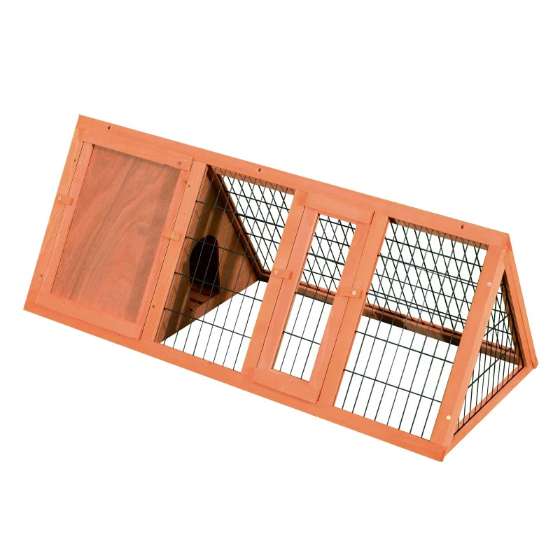 Rabbit and Pet Cage, Fir Wood Rabbit Hutch 118 x 50 x 45 cm - Borge' Group Limited