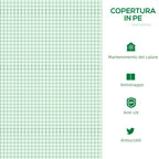 Outsunny Mini Garden Greenhouse with 3 Roll-Up Windows and Anti-UV PE Cover, 180x60x60cm, Green