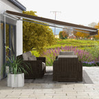 Outsunny Outdoor Awning with Crank Arms, 350x250 cm, Brown