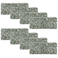 8-Piece Extendable Green Hedge for Outdoors, Made of Wood and Polyester, 200x100cm