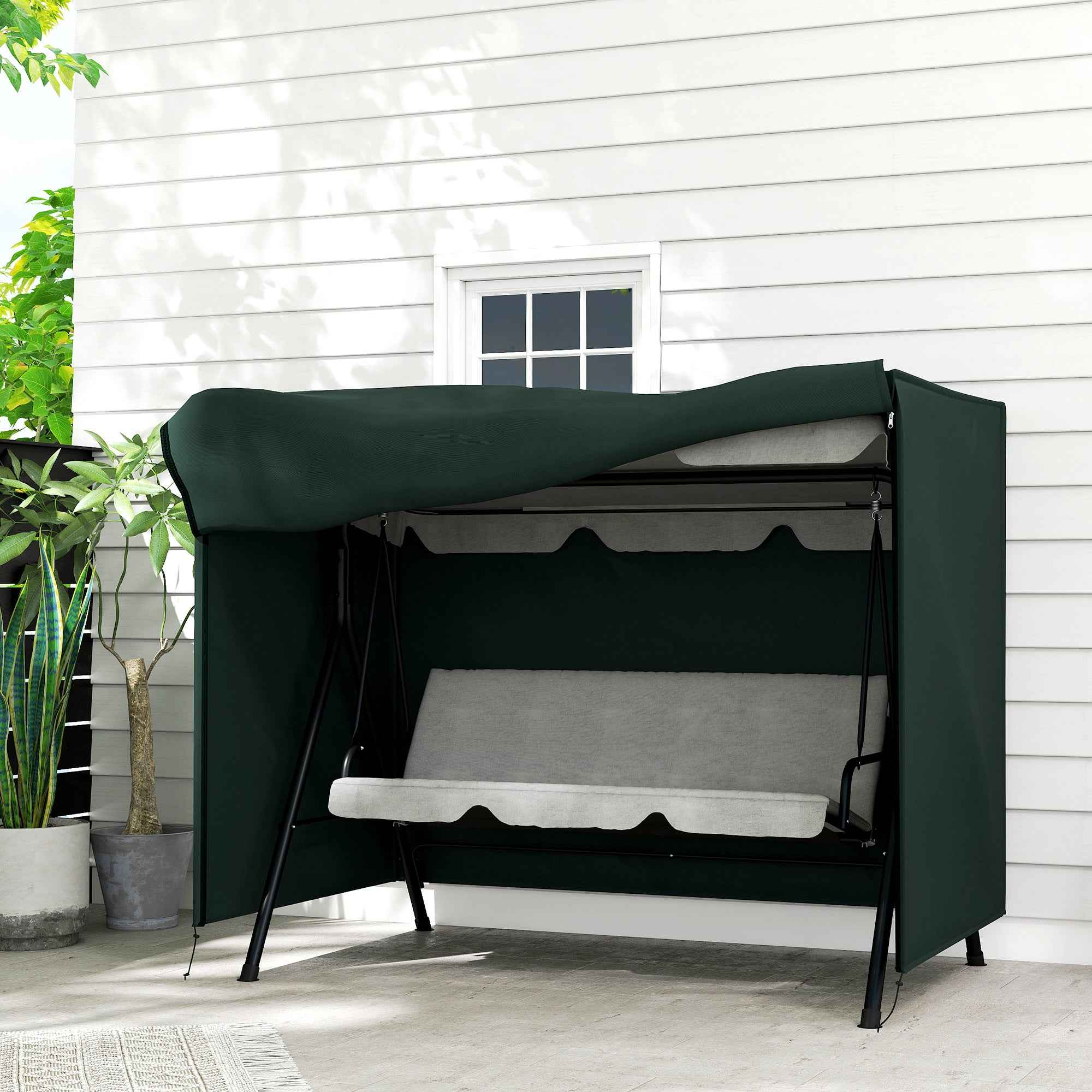Outsunny Swing Cover Waterproof Oxford Fabric 205x124x164cm
