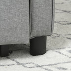 Single Reclining Armchair Bed on 3 Levels with Extra Cushion, 69x82x85cm, Light Grey