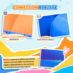 Giant Bouncy Castle for Kids Ages 3-8 with Slide, Pool and Inflator 3.6x1.75x1.8m