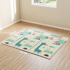 Animal-Themed Children's Rug for 0-6 Years Old with Waterproof Surface in Multi-Color XPE, 196x176x1.5 cm