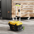 Folding Luggage Cart, 70 kg Capacity, with Telescopic Aluminum Handle, Silver