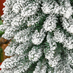 CHRISTMAS TREE - Snowy Christmas Tree with 490 Metal and Plastic Branches, 54x54x210 cm, Green