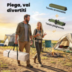 Outsunny 116cm Folding Camping Table, Waterproof Picnic Table with Roll-Up Top and Metal Frame, Portable for Garden, Park, BBQ, Green