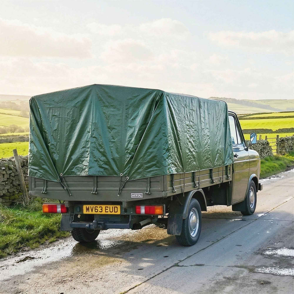 Outsunny Waterproof Tarpaulin 6 x 4 m, Tear-Resistant PE 90 GSM