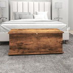 Storage Bench Capacity 60 kg for Bedroom and Entrance, Wooden, 100x40x40 cm, Brown