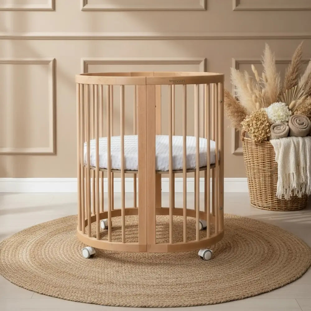 Baby Bed Smart 9-in-1  Natural Wood