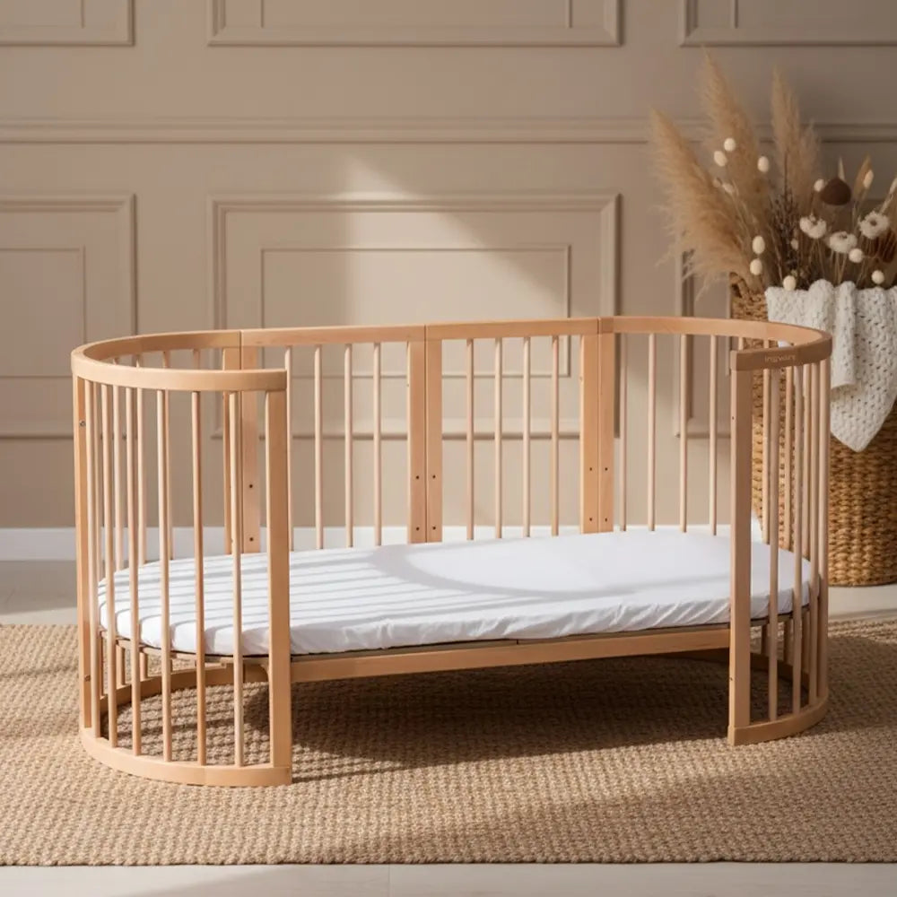 Baby Bed Smart 9-in-1  Natural Wood