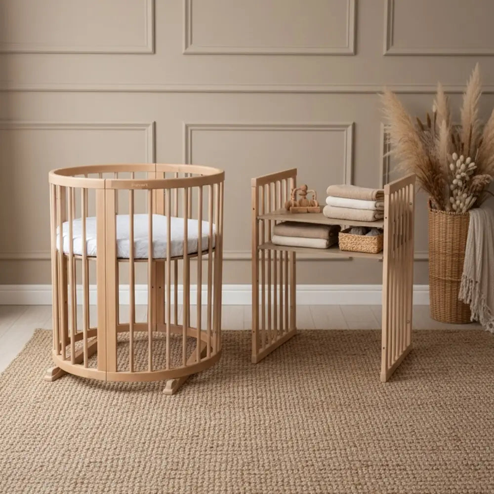 Baby Bed Smart 9-in-1  Natural Wood