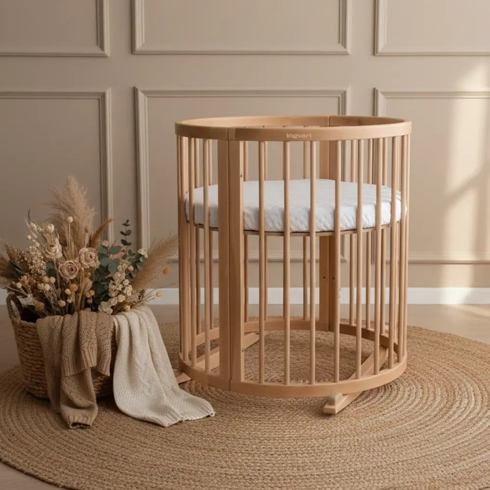 Baby Bed Smart 9-in-1  Natural Wood