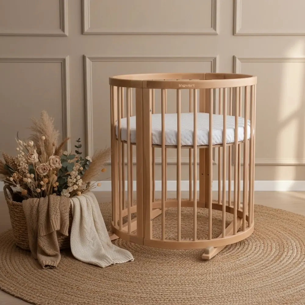Baby Bed Smart 9-in-1  Natural Wood