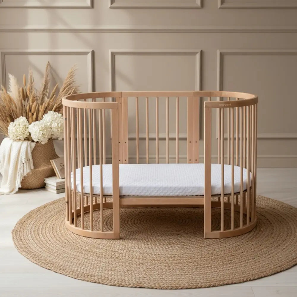 Baby Bed Smart 9-in-1  Natural Wood