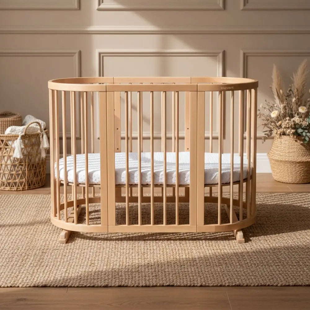 Baby Bed Smart 9-in-1  Natural Wood