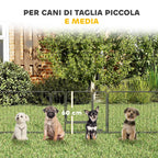 Dog and Puppy Playpen with 12 Modular Panels and 2 Entrances, 80x1.5x60cm - Borge' Group Limited