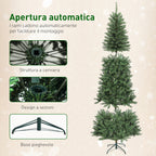 210cm Illuminated Christmas Tree with 350 White and Colourful Lights, 9 Lighting Modes