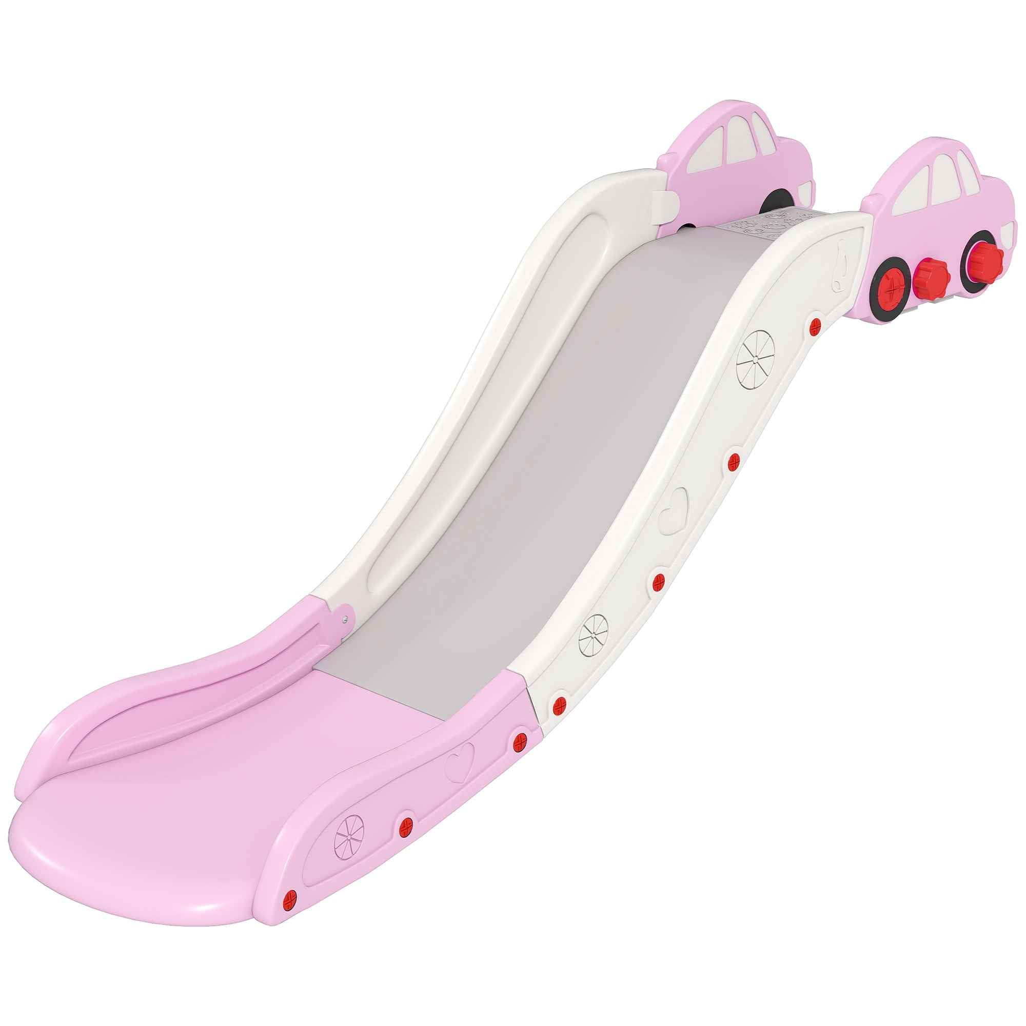 AIYAPLAY HDPE Baby Slide with Built-in Cushioning Zone, for Sofas, Beds, Ages 18-48 Months, Pink