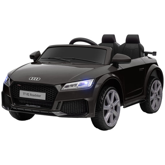 Homcom Children's electric machine 3-5 years Audi TT with remote control, opening goalkeeper and LED headlights, black - Borgè