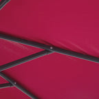 Garden Umbrella 3x2.5 m Tilting Arm with Crank, Dark Red - Borge' Group Limited