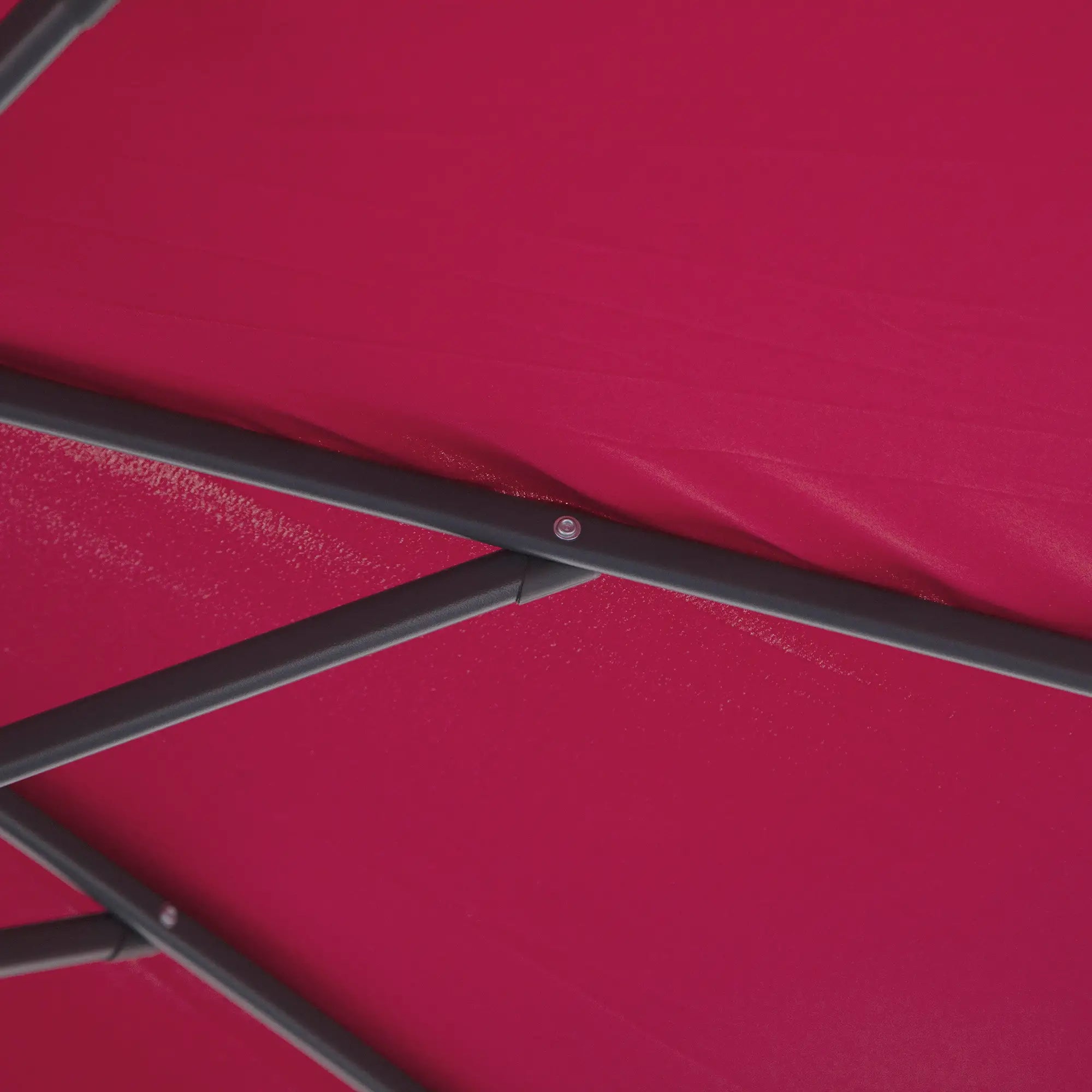 Garden Umbrella 3x2.5 m Tilting Arm with Crank, Dark Red - Borge' Group Limited