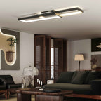 HOMCOM Dimmable LED Ceiling Light 3000-6000K with Remote Control and Switch, 70x30 cm, Black
