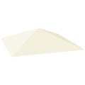 3x3m Garden Gazebo Cover with 8 Drainage Holes, 600D Oxford Fabric, Cream White ( COVER ONLY)